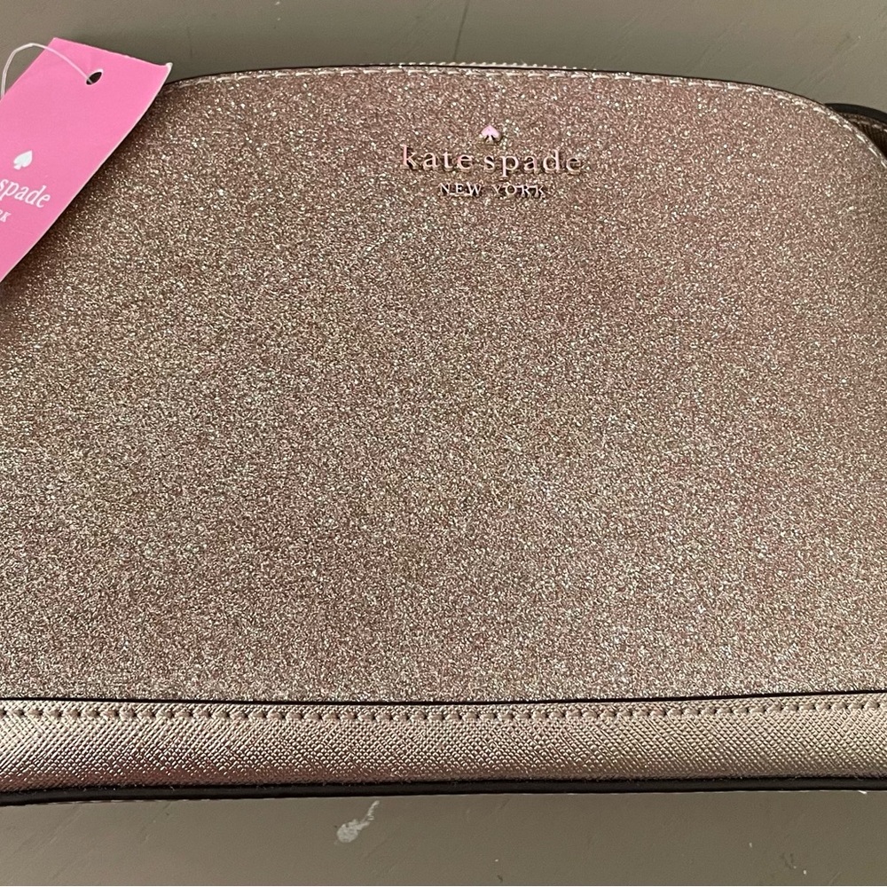 Kate Spade Gold Crossbody Bag with Elegant Design